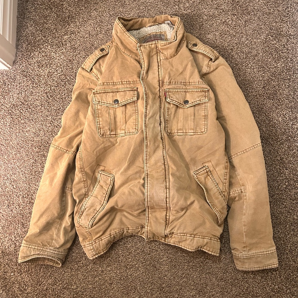 Levi's Men's Tan Military Jacket